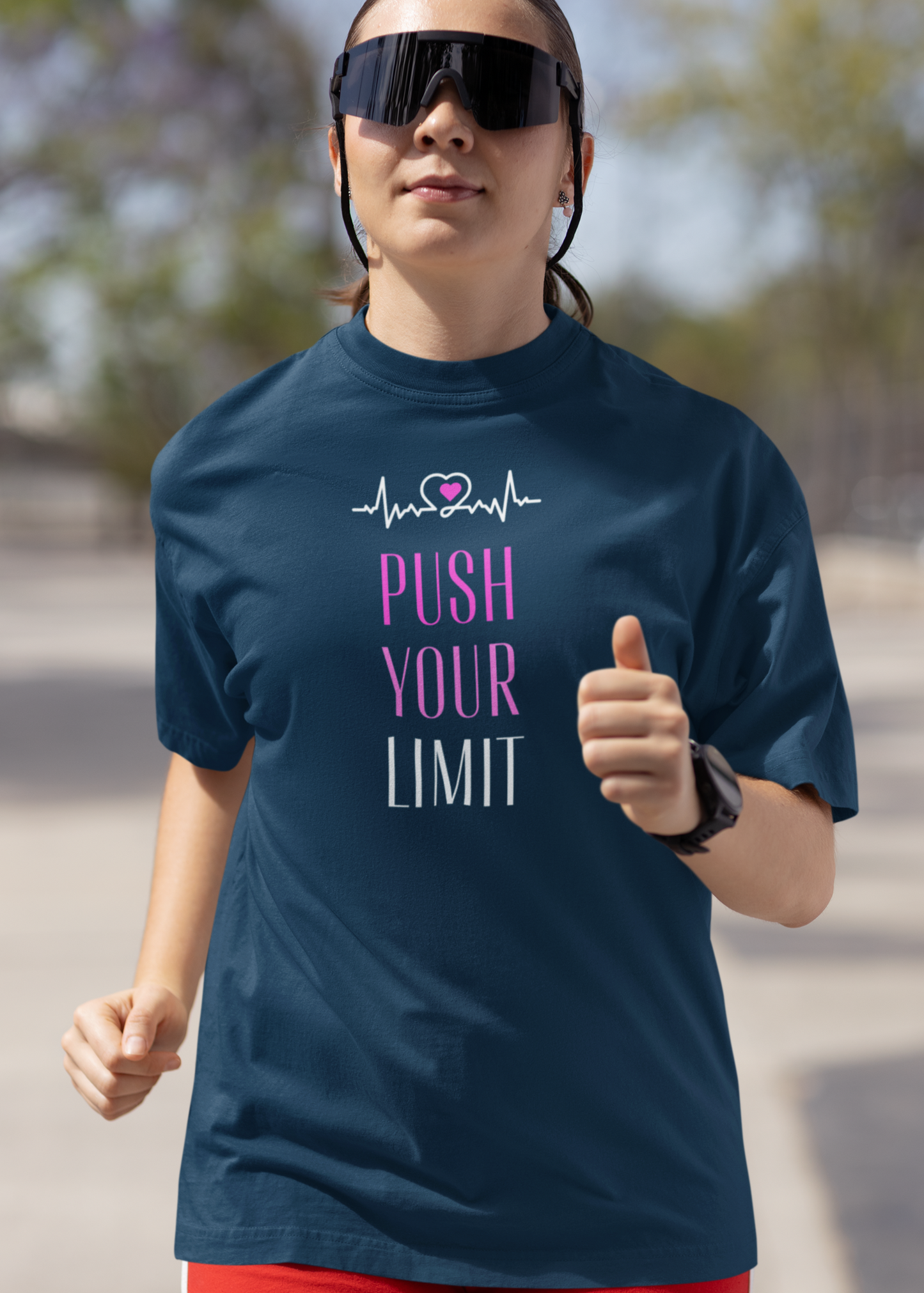 Bilkool Push Your Limit Oversized T-Shirt for Women