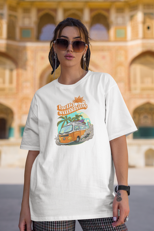 Hello Sunshine Oversized T-Shirt for Women