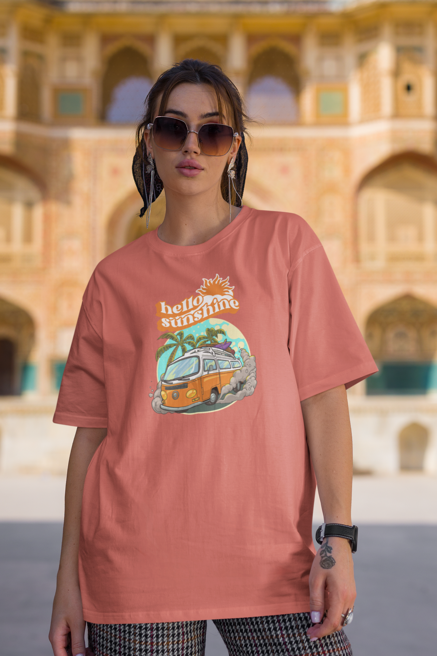 Hello Sunshine Oversized T-Shirt for Women