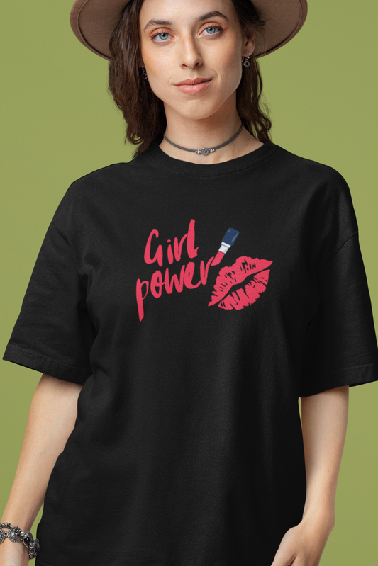 Bilkool Girl Power Oversized T-Shirt Design for Women