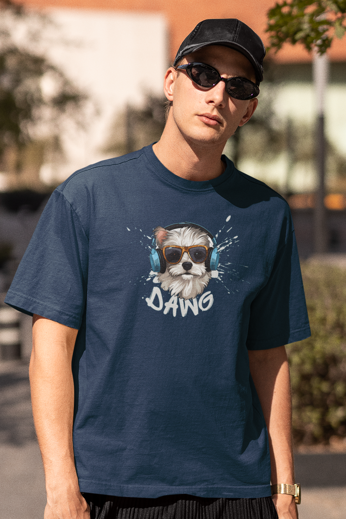 Bilkool Music Dawg Oversized T-Shirt