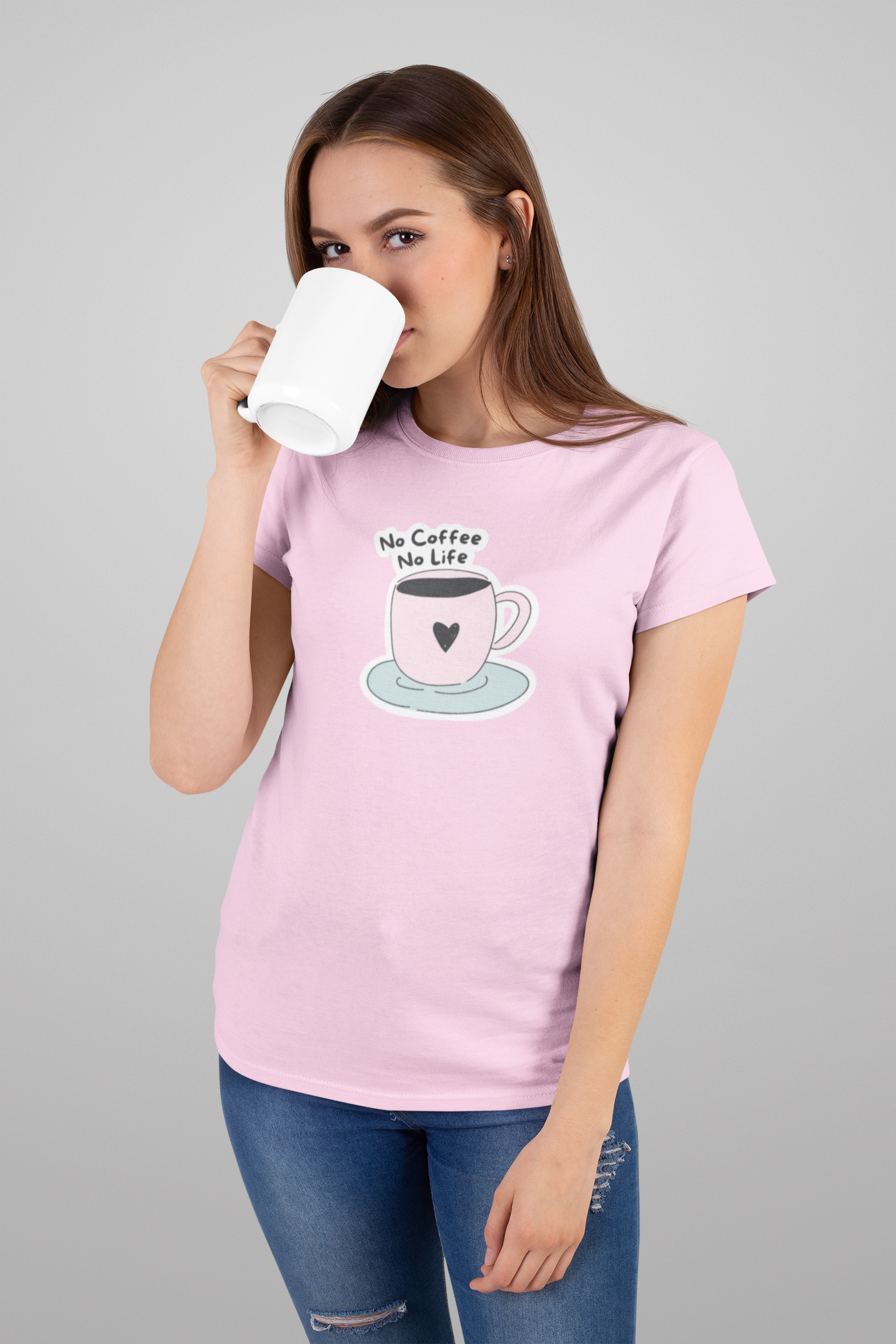 Bilkool Coffee Life Cotton Half Sleeve T-Shirt for Women