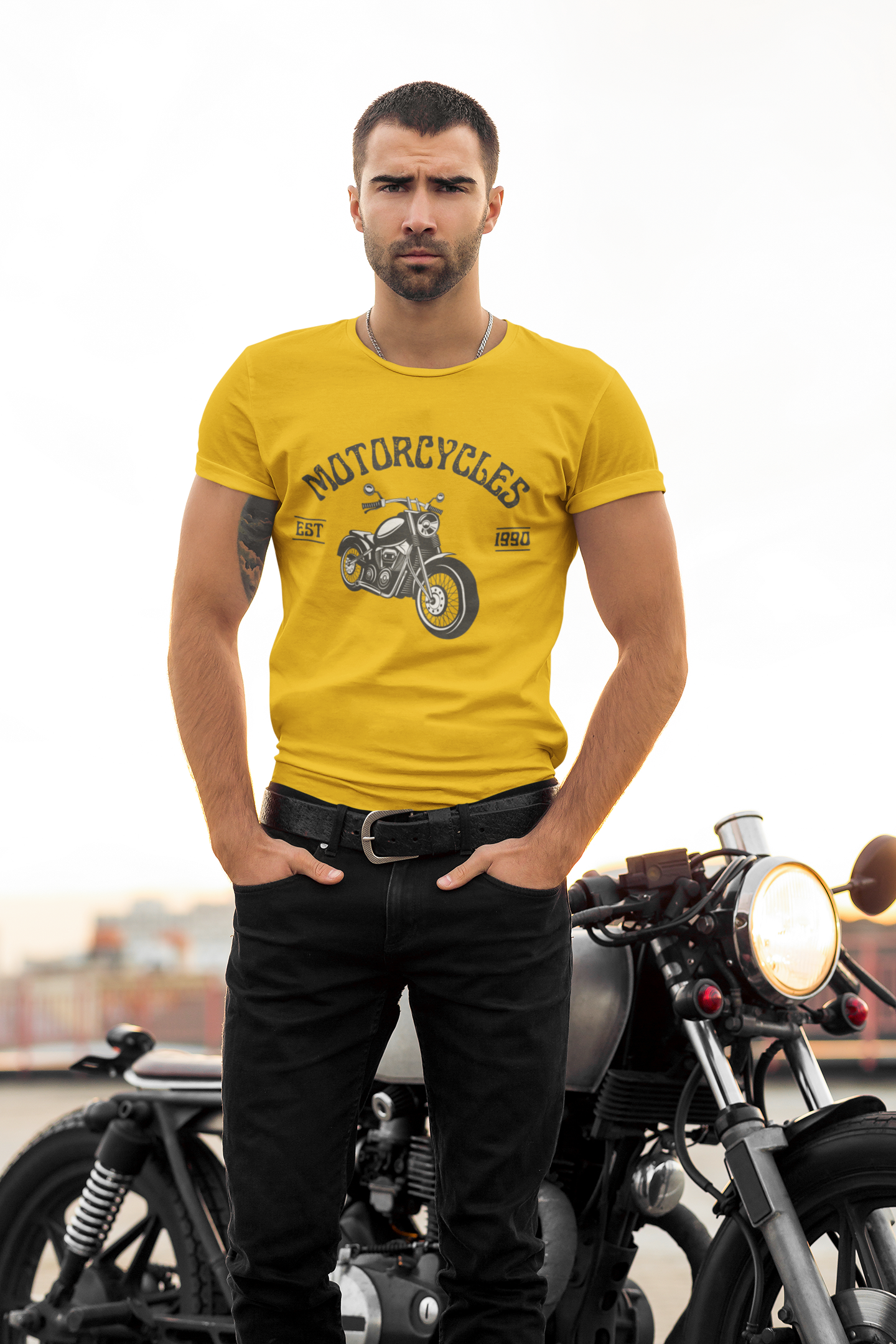 Bilkool Retro Rider Cotton Half Sleeve T-Shirt