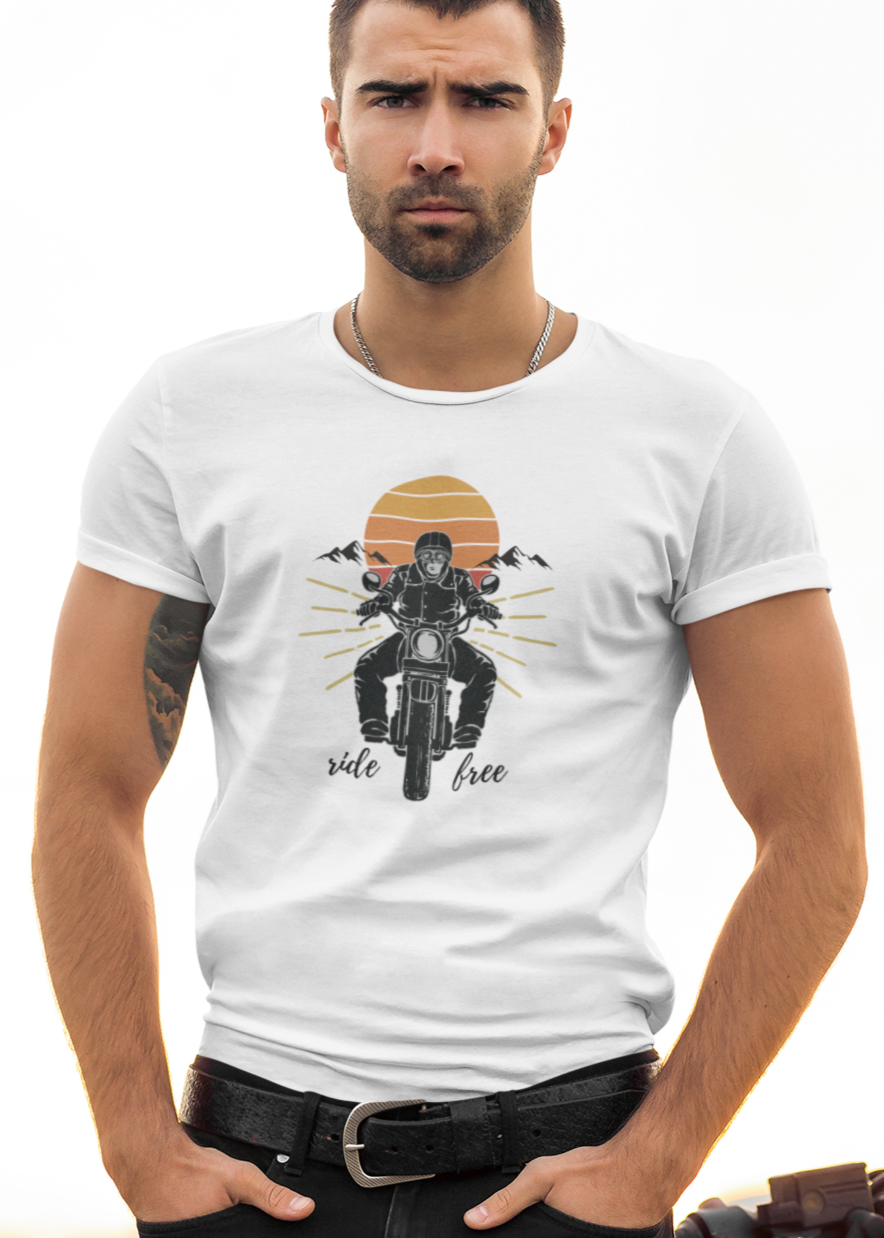 Bilkool Ride Free Cotton Half Sleeve T-Shirt