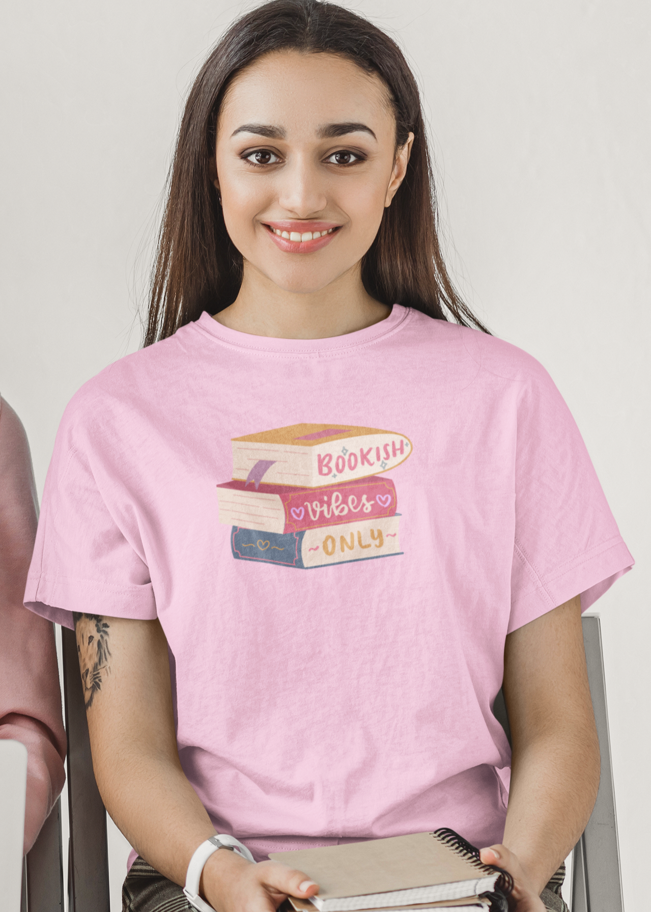 Bilkool Bookish Vibes Cotton Half Sleeve T-Shirt for Women