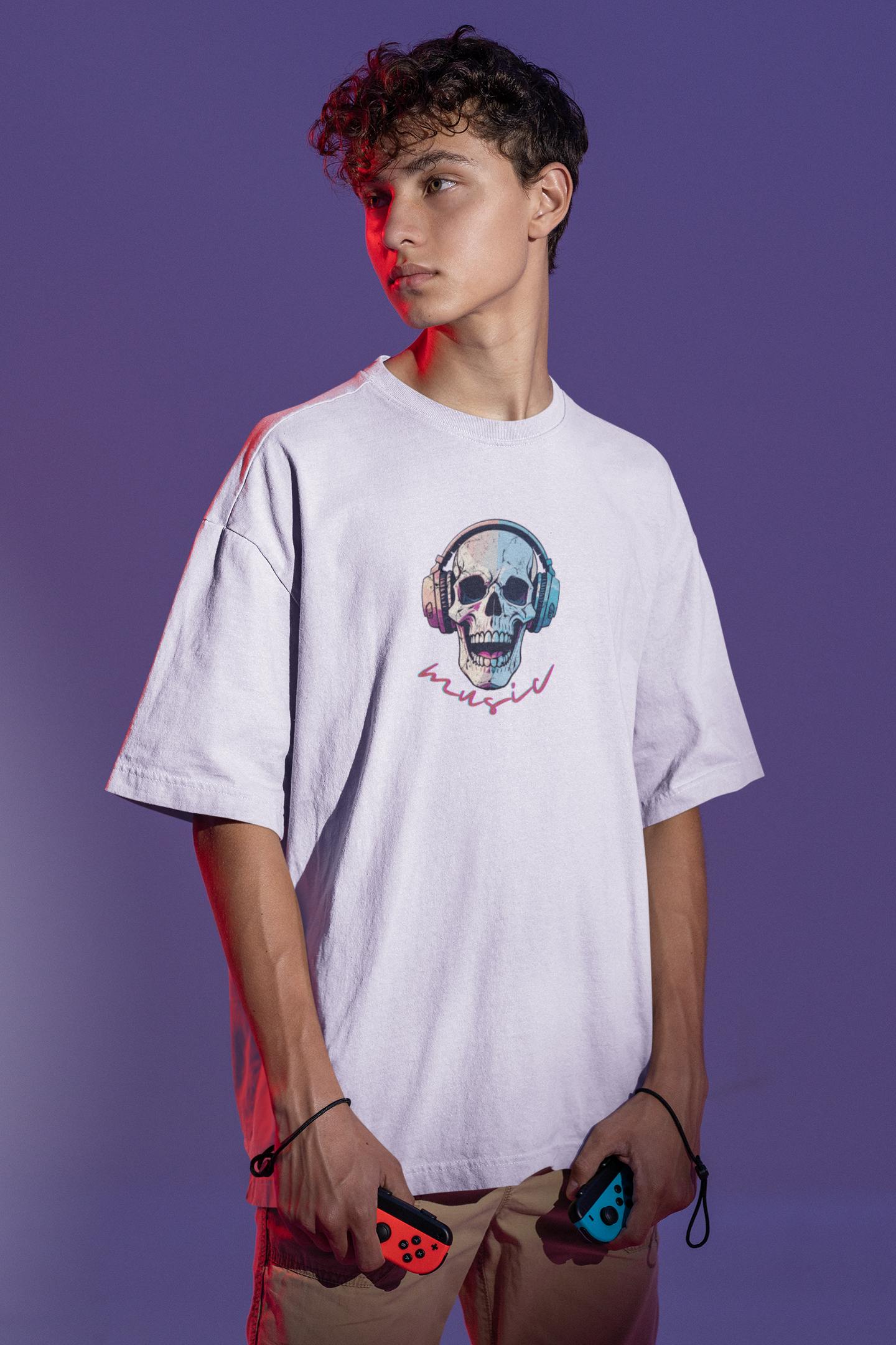 Bilkool High On Music Oversized T-Shirt