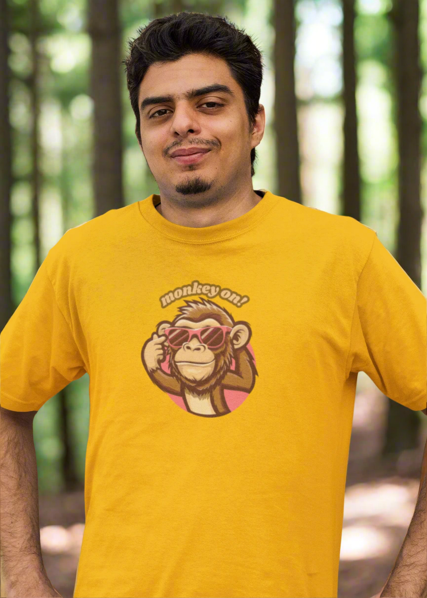 Bilkool monkey on Half Sleeve T-Shirt