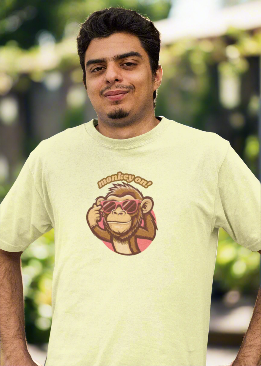 Bilkool monkey on Half Sleeve T-Shirt